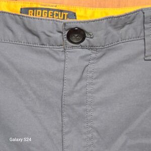 Ridgecut Toughwear Mens Gray Utility Shorts Size 42 Nylon Stretch Workwear